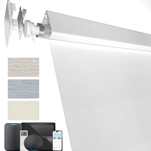 Vista 63 de MYshade Persianas enrollables personalizadas para ventana, persianas enrollables para ventanas con cable, bloqueo solar, protección de privacidad