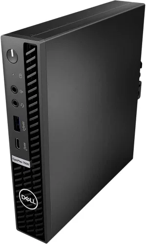 Vista 4 de Dell OptiPlex 7000 Micro computadora de escritorio, Intel i7-12700T, 64 GB de RAM, SSD NVMe de 2 TB, Wi-Fi 6E, Bluetooth, USB C, DisplayPort, HDMI