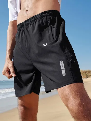 Vista 2 de NORTHYARD Pantalones cortos deportivos ligeros de secado rápido y de 7pulgadas para hombre para senderismo deportes gimnasio correr entrenamiento