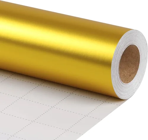 Vista 19 de LaRibbons Papel de regalo negro, rollo de papel de regalo de metal mate de color sólido, 17 pulgadas x 33 pies, papel de regalo para Navidad, día