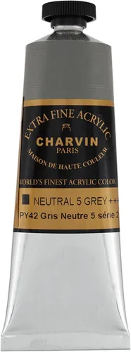 Vista 150 de Charvin Pintura acrílica profesional extrafina – verde absenta, tubo de 2.1 fl oz, pigmentos de triple fresado, resistente a la luz, pinturas