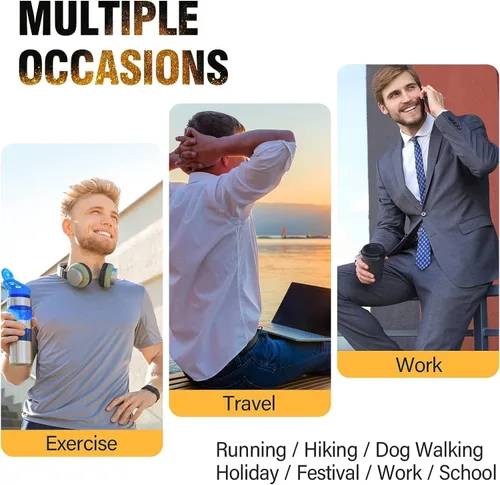Vista 7 de Peicees Bolso bandolera impermeable para hombre, mochila delgada para hombre, bolso de hombro pequeño para viajes, senderismo