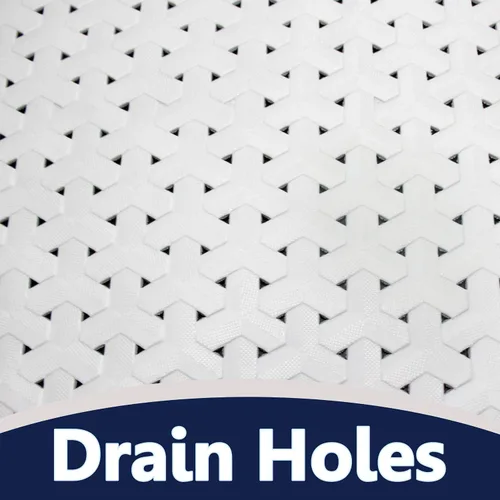 Vista 4 de SafeLand - Tapete antideslizante para baño, ducha, bañera, material TPR, ecológico, sin PVC, lavable a máquina, sin olor, con potentes ventosas