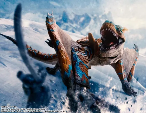 Vista 9 de TAMASHII NATIONS - Monster Hunter Rise - Tigrex, Figura de acción Bandai Spirits S.H.MonsterArts