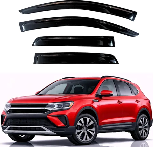 Vista 156 de KPY Moldura deflectora de viento con protección contra la lluvia compatible con Mazda CX-3 2016-2021 (CX3), 4 unidades, para ventana lateral