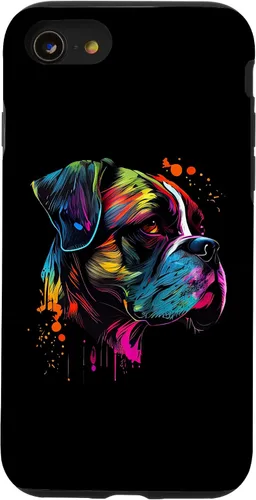 Vista 18 de Boxer Dog Lovers Pop Art Design Cute Boxer Dog Case for iPhone 16