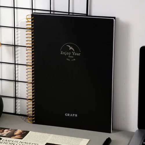 Vista 9 de FLYING EAGLE Cuaderno de gráficos grande de 8.5 x 11 pulgadas, cuadrícula gráfica en espiral, 210 páginas, cuaderno gráfico de tapa dura, cuaderno