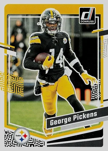 Vista 6 de Pittsburgh Steelers 2023 Donruss Juego de 12 Tarjetas del Equipo Sellado de Fábrica con Kenny Pickett, George Pickens y TJ Watt más 3 Tarjetas