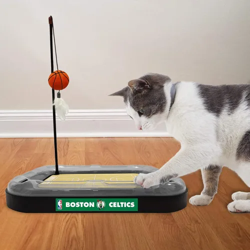 Vista 6 de Pets First Boston Celtics - Rascador de baloncesto para gatos, 14 x 11