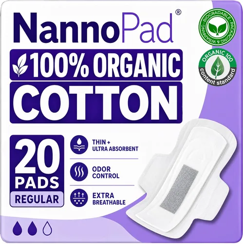 Vista 7 de Protectores orgánicos para mujer, ultrafinos, 18 unidades 6.1 pulgadas de largo, absorción ligera, uso diario, sin perfume, sin tintes, sin cloro