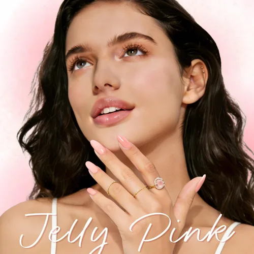Vista 8 de AZUREBEAUTY - Juego de 6 polvos de inmersión translúcidos color rosa nude transparente Rosado jalea