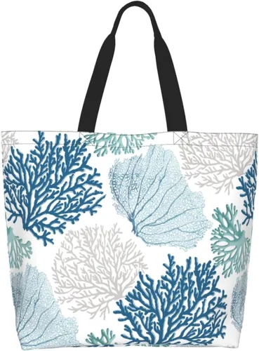 Vista 11 de Bolsa de mano para mujer, bolsa de playa grande, reutilizable, bolsa de comestibles, bolsa de hombro casual, bolsa de mano para compras, viajes