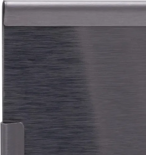 Vista 4 de Protector contra salpicaduras de acero inoxidable, 36" X 30" con bordes dobladillos