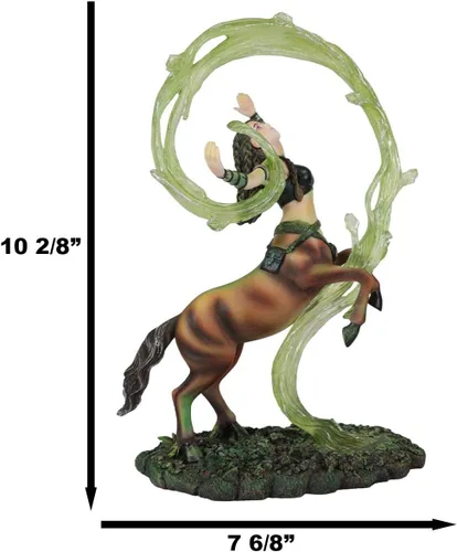 Vista 3 de Ebros Gift Anne Stokes Fantasía Arte Tierra Elemental Mago Hechicera Centauridas Invocación Espíritu Gaia Magic Energy Collector Figurine Guerrero