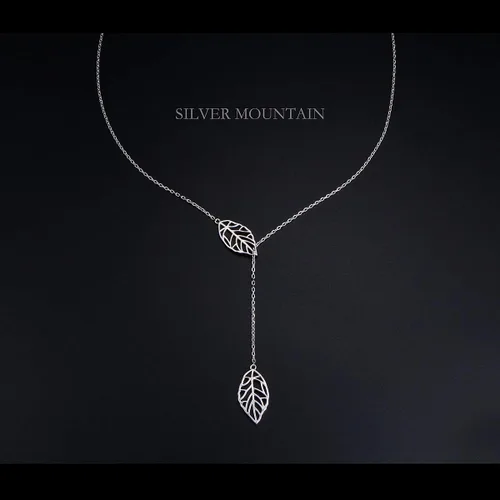Vista 5 de Collar largo de plata de ley Larait Bar Y Lariat de cadena larga ajustable collar de regalo para ella, 30 pulgadas