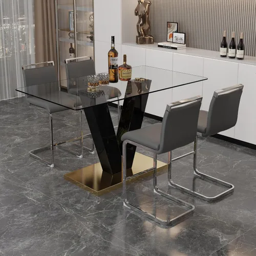 Vista 13 de Ebullient Juego de mesa de comedor de bar de 63 pulgadas para 2, juego de mesa de comedor de bar moderno con 2 taburetes de cuero sintético, mesa