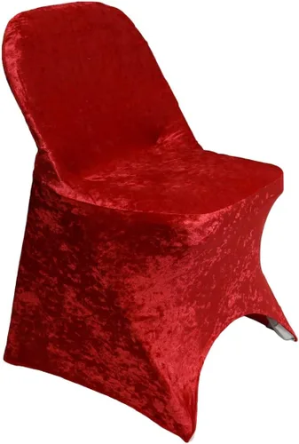 Vista 9 de Funda para silla plegable de terciopelo y elastano, color negro, funda de cojín tapizada plegable y elástica, fundas protectoras de muebles