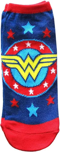 Vista 3 de Hyp DC Comics Wonder Woman Classic Juniors 5 Pack Low Cut Ankle Socks (4-10)