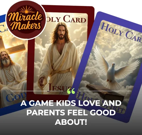 Vista 2 de Miracle Makers - Juego de cartas Temático cristiano, no requiere conocimiento bíblico, diversión no confesional, a partir de 7 años, 2 a 4