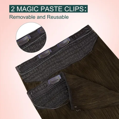 Vista 91 de Easyouth Extensión de cabello humano rubio con cola de caballo, extensiones de cabello humano rubio dorado con reflejos rubios, extensiones