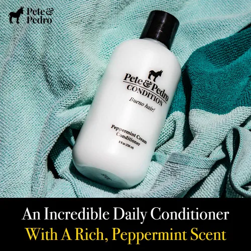 Vista 3 de Pete & Pedro Condición de menta – Acondicionador diario de menta para el cuidado del cabello para hombres y mujeres Acondicionador cremoso hidrata