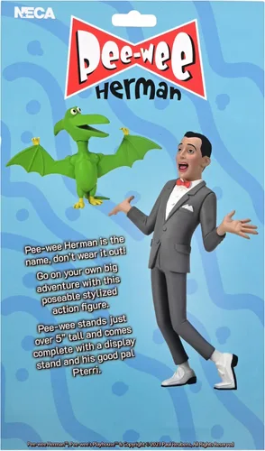 Vista 2 de NECA - Pee-wee's Playhouse Toony Classics Pee-Wee Herman - Figura de acción a escala de 6 pulgadas
