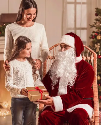 Vista 7 de Disfraz de Papá Noel para hombre, disfraz de Santa Claus de lujo, traje de Papá Noel de terciopelo para adultos y hombres, traje de Santa