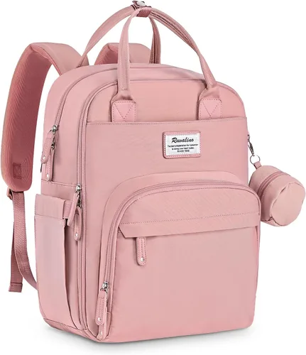 Vista 34 de RUVALINO Mochila para Pañales - Bolsa de Bebé Expandible con hasta 50% Más de Capacidad - Bolsa de Artículos Esenciales para Bebé con Cambiador