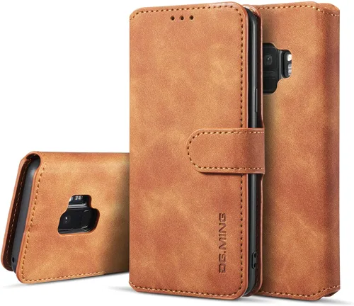 Vista 14 de UEEBAI Funda de cuero PU para Samsung Galaxy S7, Vintage Retro Premium Wallet Flip Cover TPU Inner Shell [Ranuras para tarjetas] [Cierre magnético]