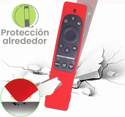 Vista 5 de Hi Color Funda protectora de silicona para control remoto Samsung BN59 Series Smart TV, color negro