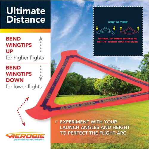 Vista 4 de Aerobie Orbirter - Boomerang de alto rendimiento, disco volador al aire libre, boomerang de regreso, anillo volador para fiestas infantiles
