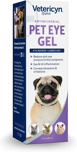 Vista 7 de Vetericyn Plus Pet Eye Gel Alternativa de ungüento para ojos de perros y gatos para lubricar y aliviar irritaciones y abrasiones oculares, reducir