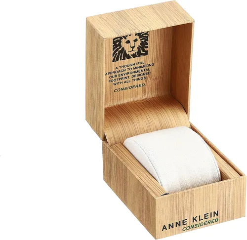 Vista 3 de Anne Klein Considered - Reloj de pulsera con cristales de alta calidad con energía solar para mujer