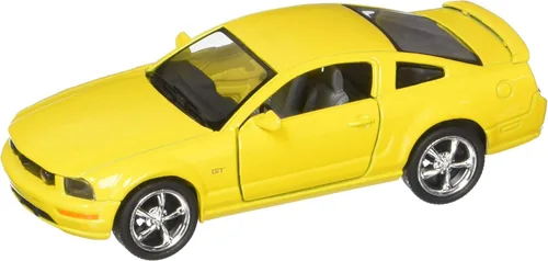 Vista 3 de KiNSMART - Ford Mustang GT 2006 escala 1:38 de 5 pulgadas, modelo de coche de juguete de metal fundido a presión (4 juegos de carrera)