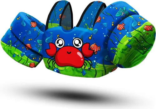 Vista 8 de Chriffer Toddler Floaties Kids Swim Vest for 30-50 Pounds Boys & Girls with Arm Wings for Age 2 3 4 5 6 7 Years Old Baby