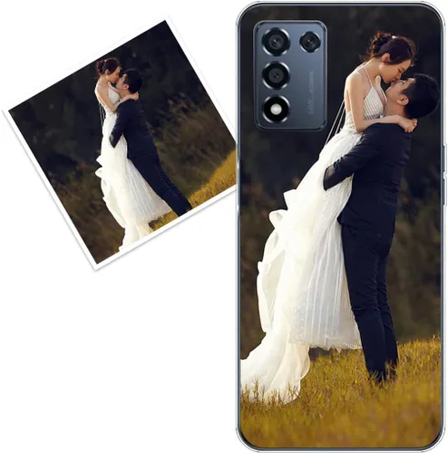 Vista 62 de Funda personalizada compatible con Oppo A1 Pro, fundas de teléfono personalizadas con imagen de foto, imagen de texto, cubierta transparente