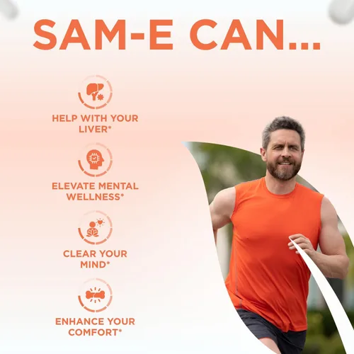 Vista 6 de Clear Formulas Bioactive SAM-e 500 mg - Suplemento SAM-e de alta resistencia con forma S, S biológicamente activa para el hígado y el estado
