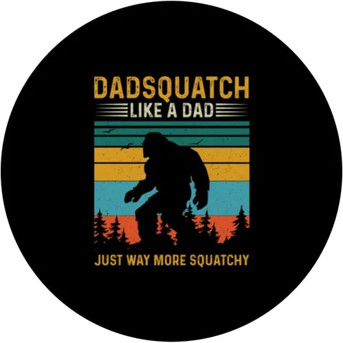 Vista 3 de Bigfoot Yeti Cryptozoology Sasquatch PopSockets PopGrip intercambiable para papá squatchy
