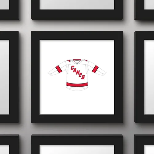 Vista 2 de Trends International Gallery Pops NHL Carolina Hurricanes - Póster de pared frontal de uniforme de carretera, 12.00 x 12.00 pulgadas, versión