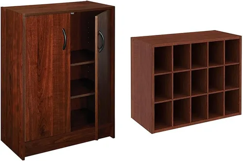 Vista 8 de ClosetMaid 1307 Organizador apilable de 2 puertas, cereza oscura