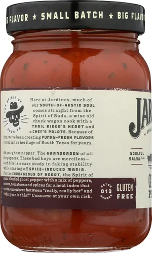 Vista 6 de Jardine's 7J Ranch Salsa de pimienta fantasma, XXX caliente, 16 onzas