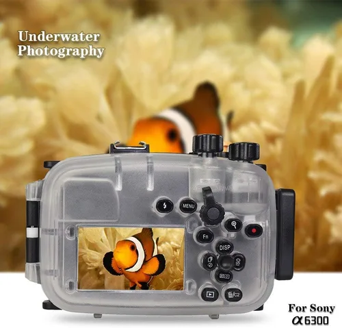 Vista 6 de Seafrogs - Carcasa impermeable para Sony A6300 (130 pies/131.2 ft) para cámara subacuática (carcasa + filtro rojo)