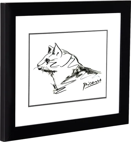 Vista 2 de Póster de Pablo Picasso de 14 x 11 pulgadas, diseño de The Cat (Le Chat)