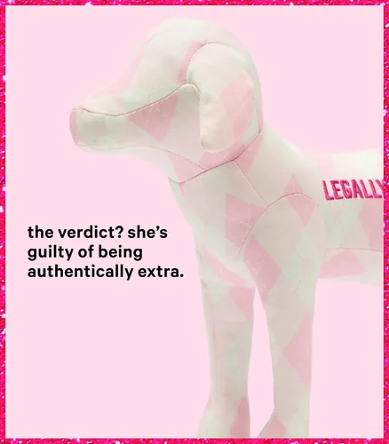 Vista 6 de Victoria's Secret Rosa Elle Legally Perfect Maxi Dog, cuadros rosas, O/S