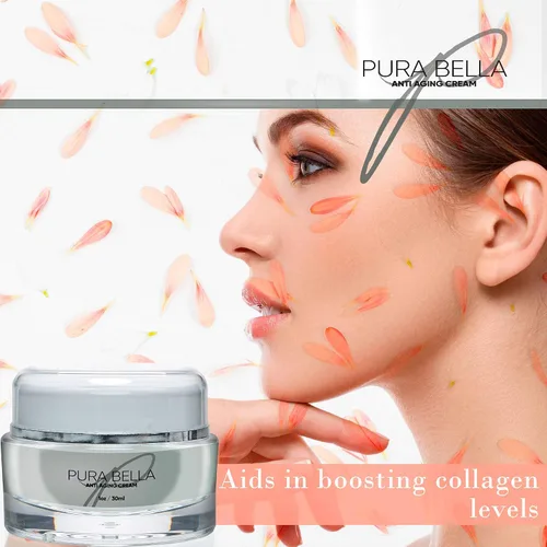 Vista 7 de Crema anti envejecimiento crema- impulsa la producción de colágeno y elastina, elimina arrugas y líneas finas, disminuye patas de gallo y puntos