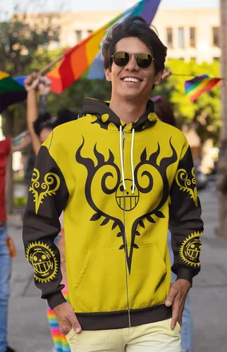 Vista 2 de yuanzhoulv Sudadera con capucha de anime Trafalgar Law Luffy, disfraz de cosplay