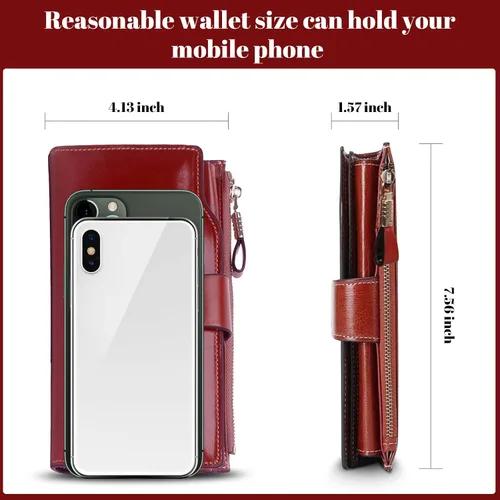 Vista 2 de Billeteras con múltiples ranuras para tarjetas con muchas ranuras para tarjetas con muchas ranuras para tarjetas para mujeres, carteras
