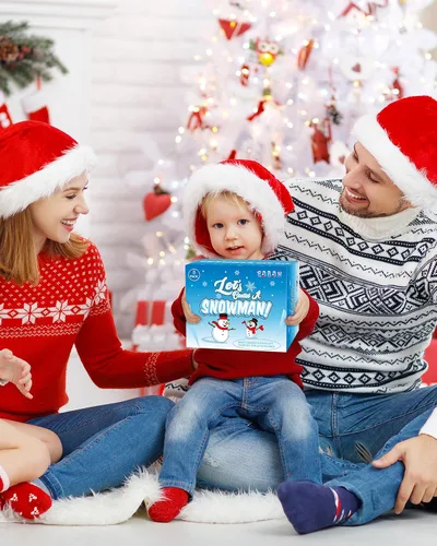 Vista 4 de Kit de manualidades de Navidad, paquete de 8 piezas de muñeco de nieve, adornos de Navidad, kit de construcción de muñeco de nieve, decoración