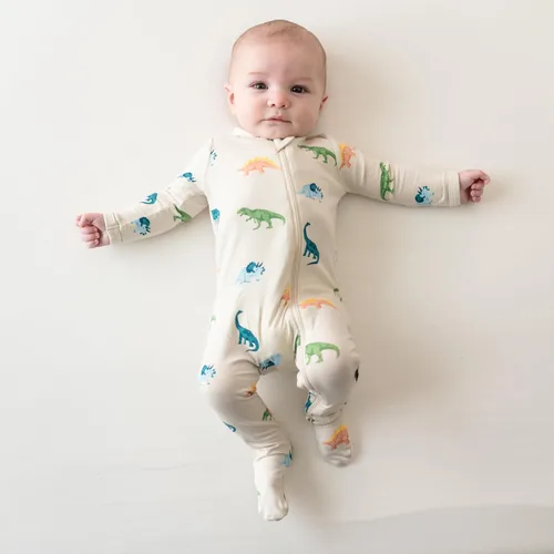 Vista 93 de KYTE BABY Pies unisex con cierre de cremallera, rayón hecho de bambú, 0-24 meses