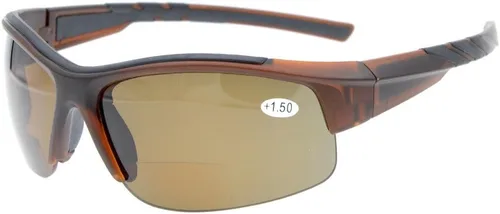 Vista 13 de Eyekepper TR90 - Gafas de sol bifocales sin montura para deportes irrompibles, béisbol, correr, pesca, conducción, golf, softbol, senderismo